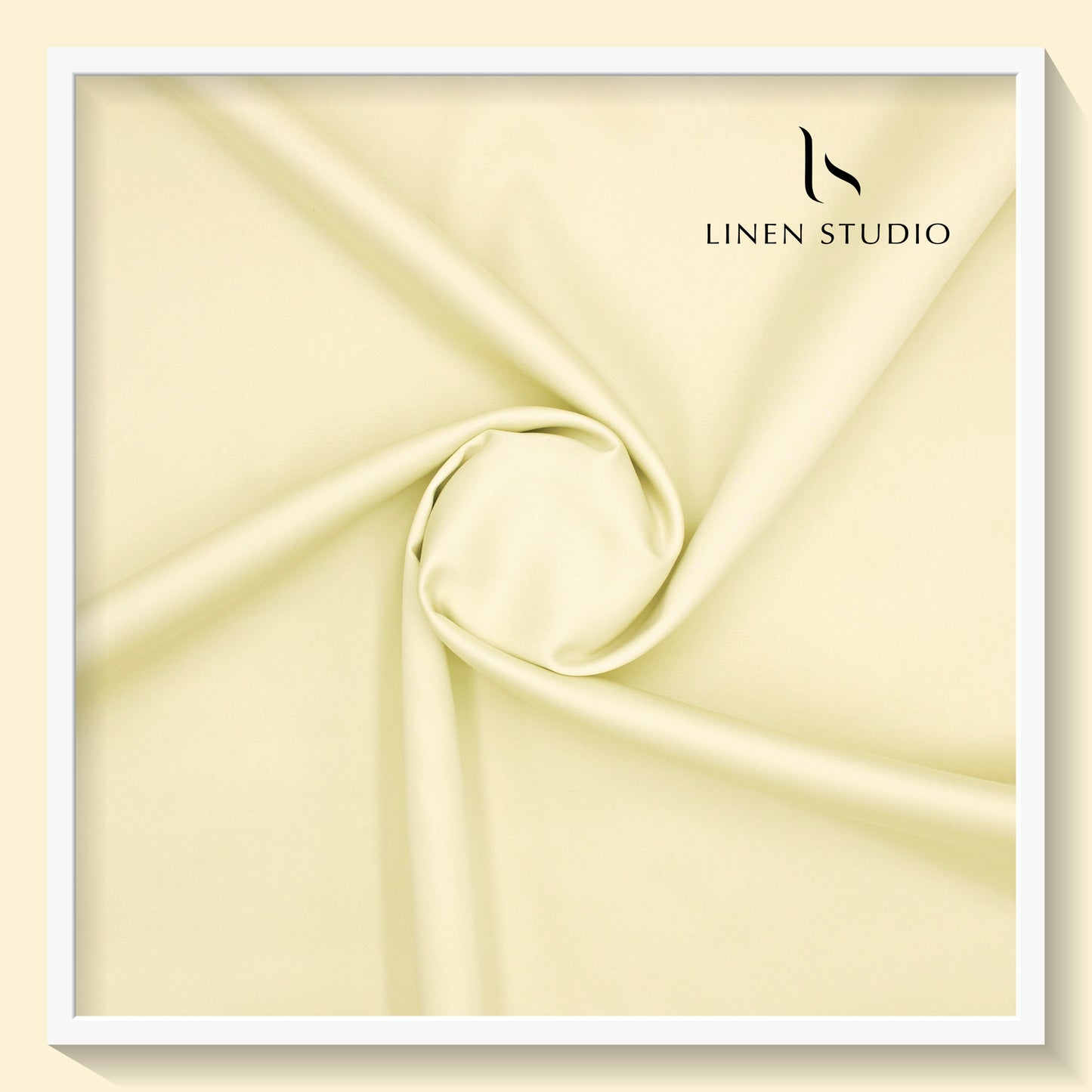 Luthai 100% Luxury Cotton Satin Shirting - Bright Daffodil Yellow