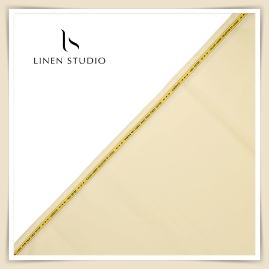 Luthai 100% Luxury Cotton Satin Shirting - Hampton Apricot (NEW)