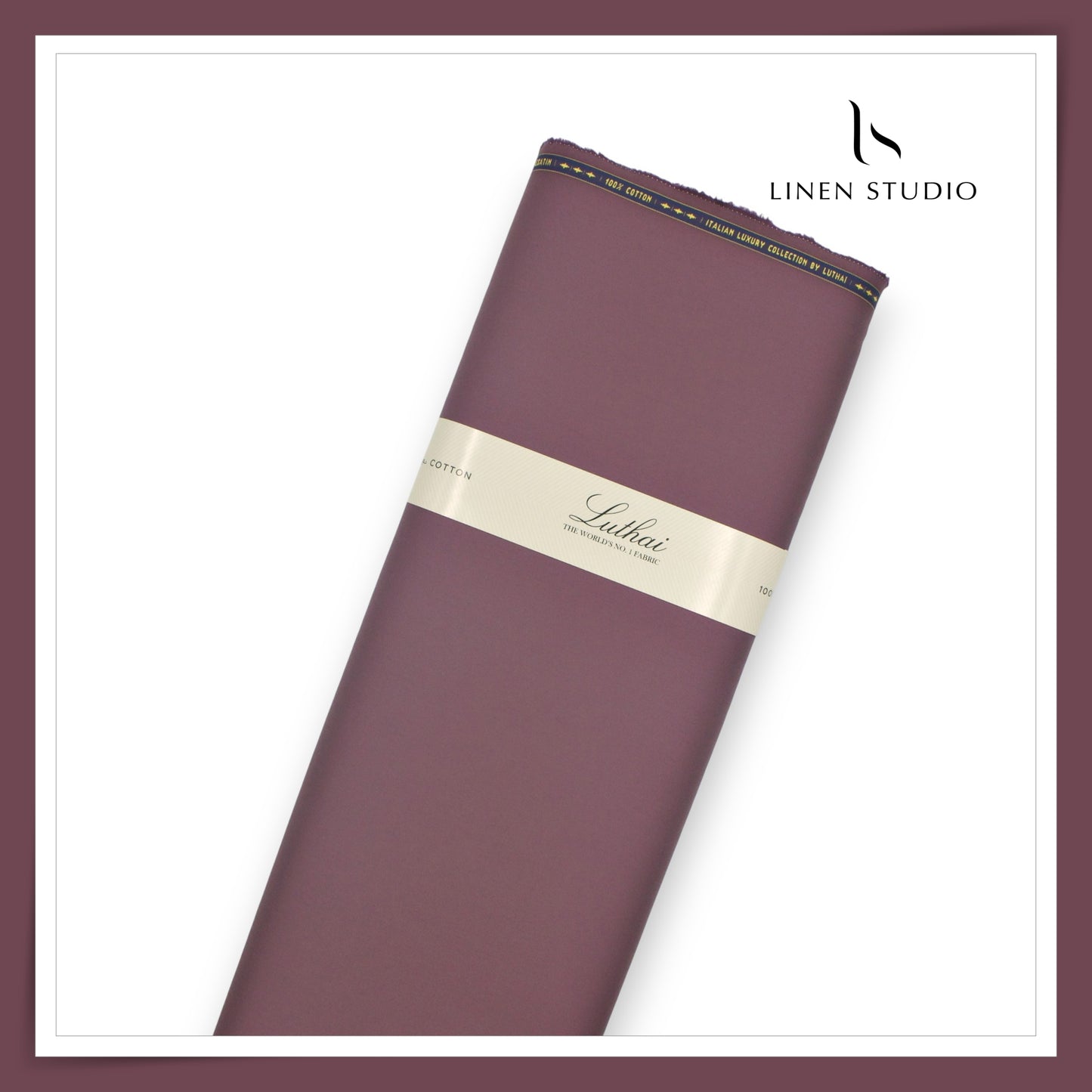 Luthai 100% Luxury Cotton Satin Shirting - Twilight Pink (NEW)