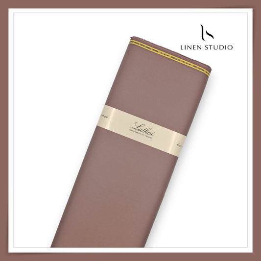 Luthai 100% Luxury Cotton Satin Shirting - Pale Opium (NEW)