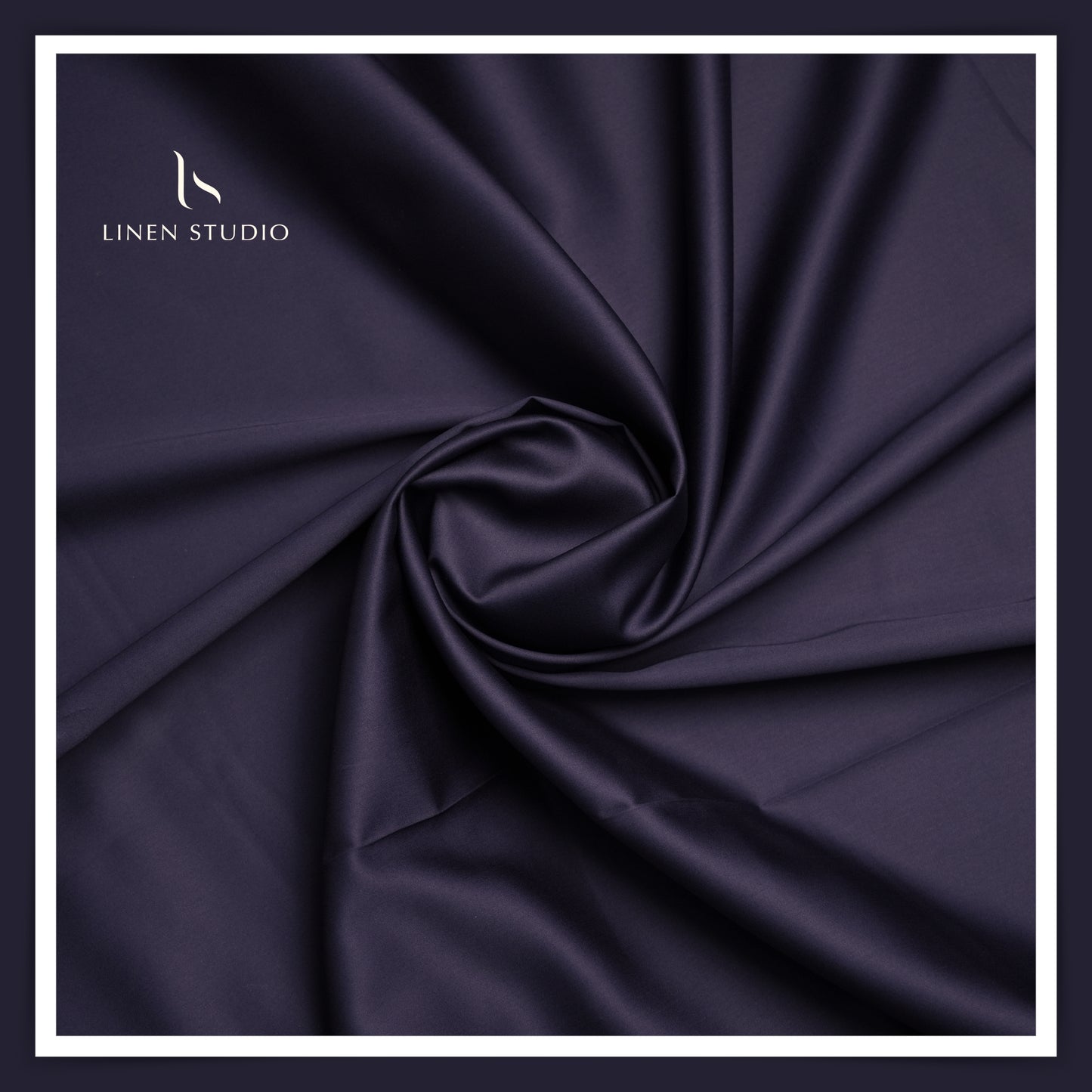Luthai 100% Luxury Cotton Satin Shirting - Eggplant Purple