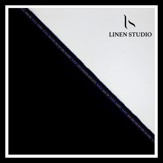 Luthai 100% Luxury Cotton Satin Shirting - Jet Black (Highest Selling)