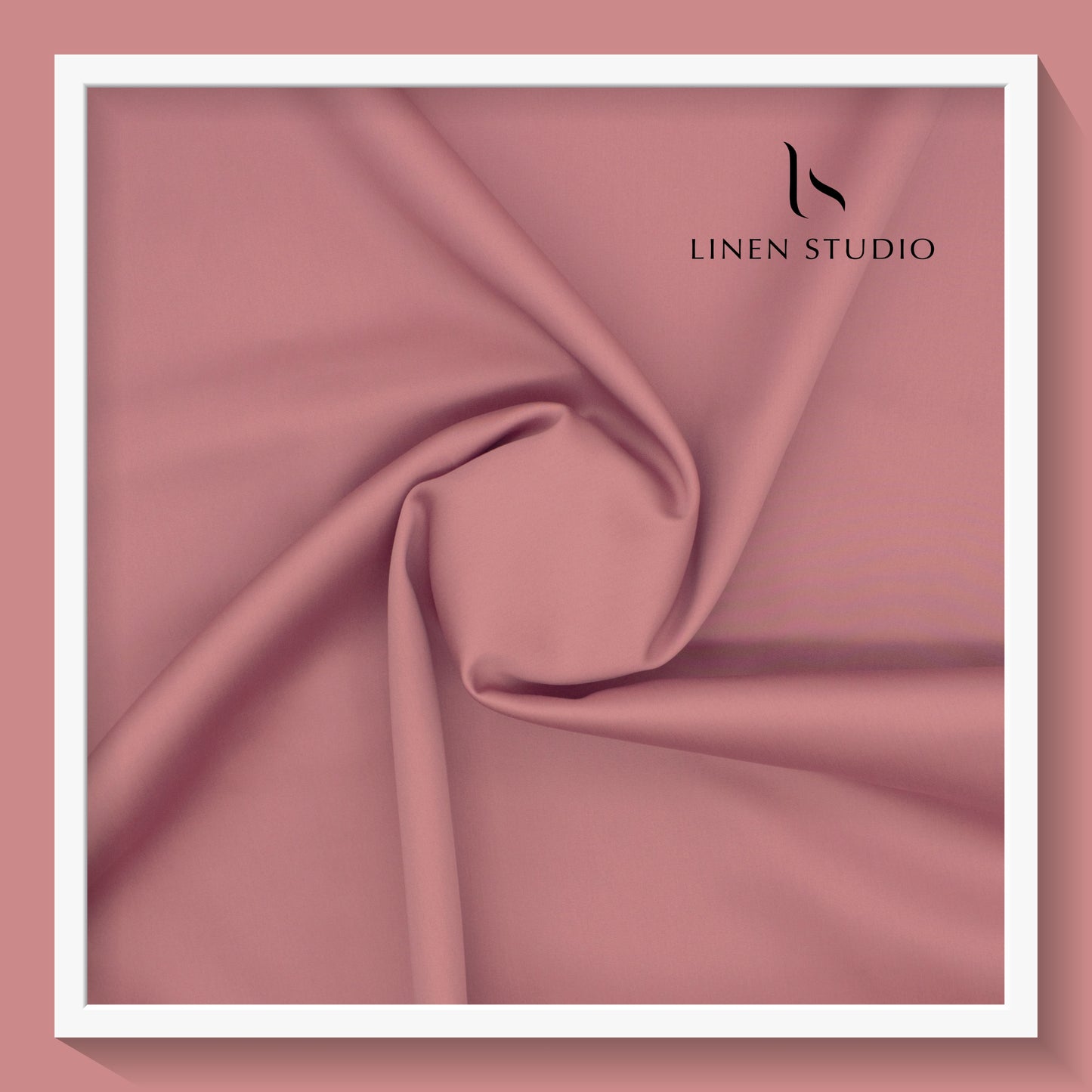 Luthai 100% Luxury Cotton Satin Shirting - Salmon (Highest Selling)