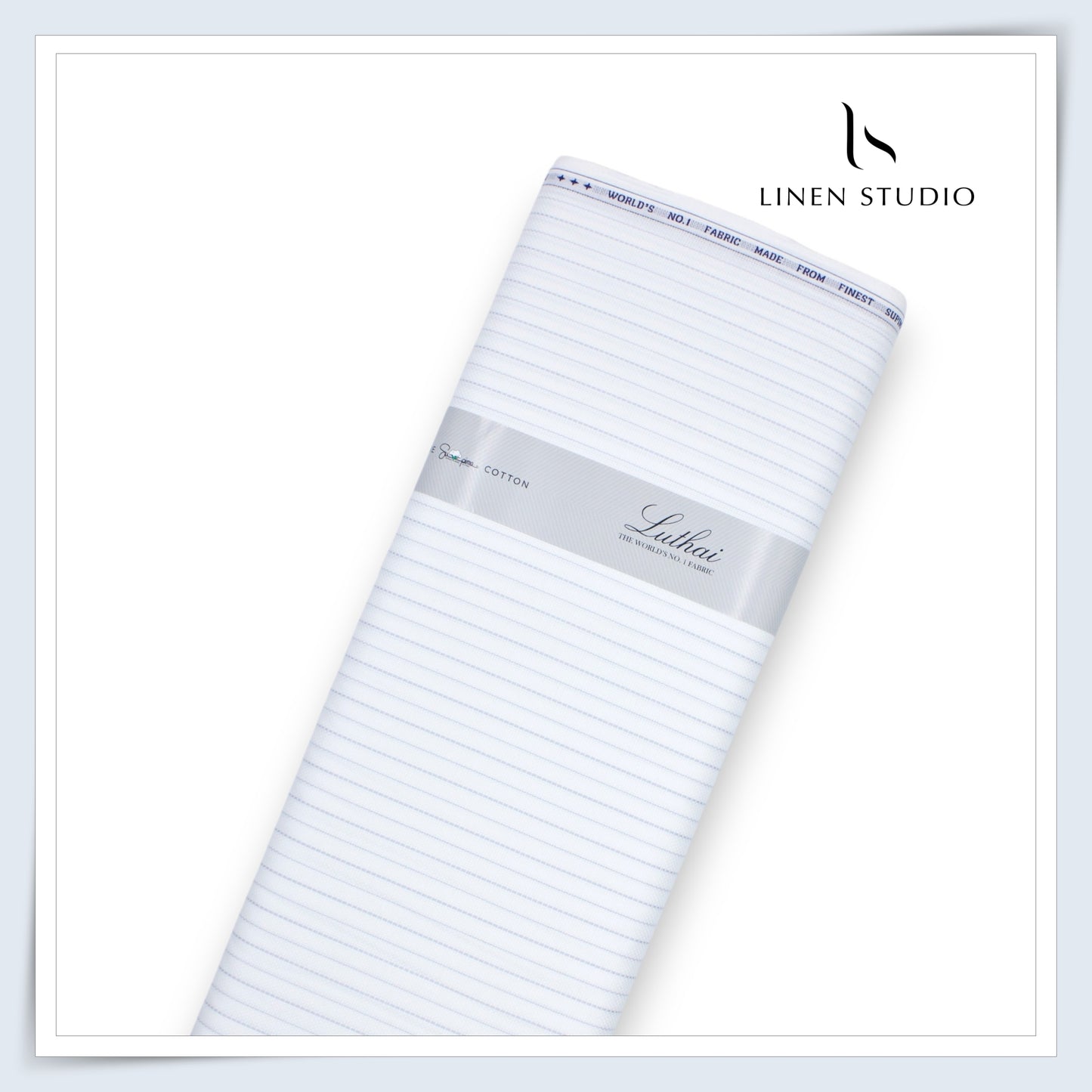 Luthai White Formal Stripes - Finest Supima Cotton (NEW)