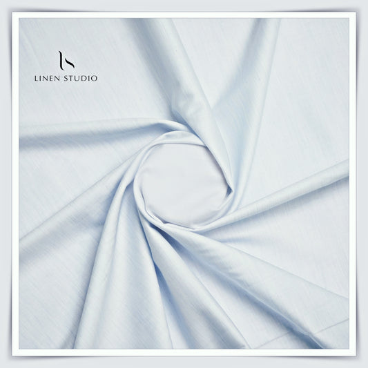 Luthai Supima Cotton Shirting - Khadi Light Sky Blue