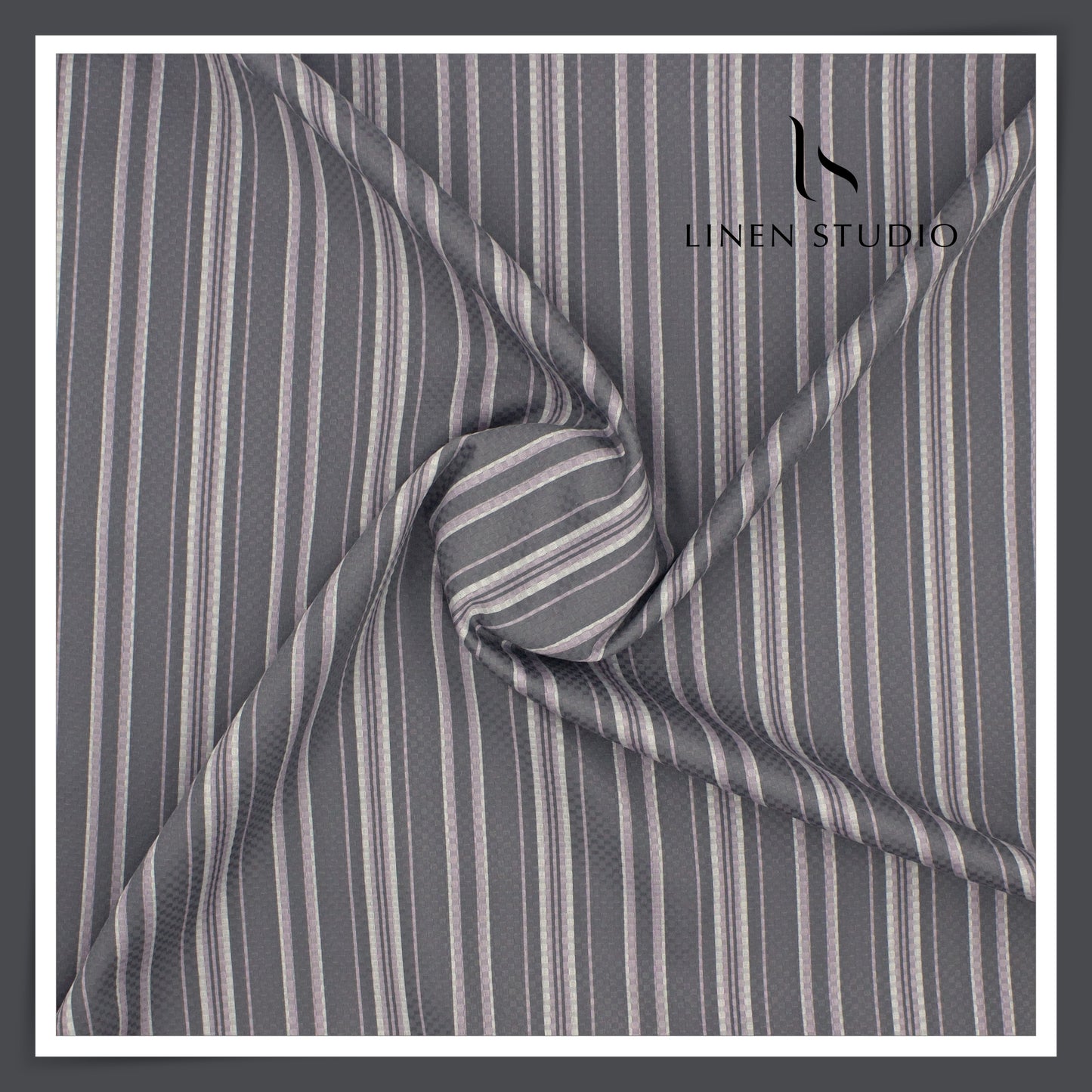 Luthai Graph Grey Stripes - Finest Supima Cotton (NEW)