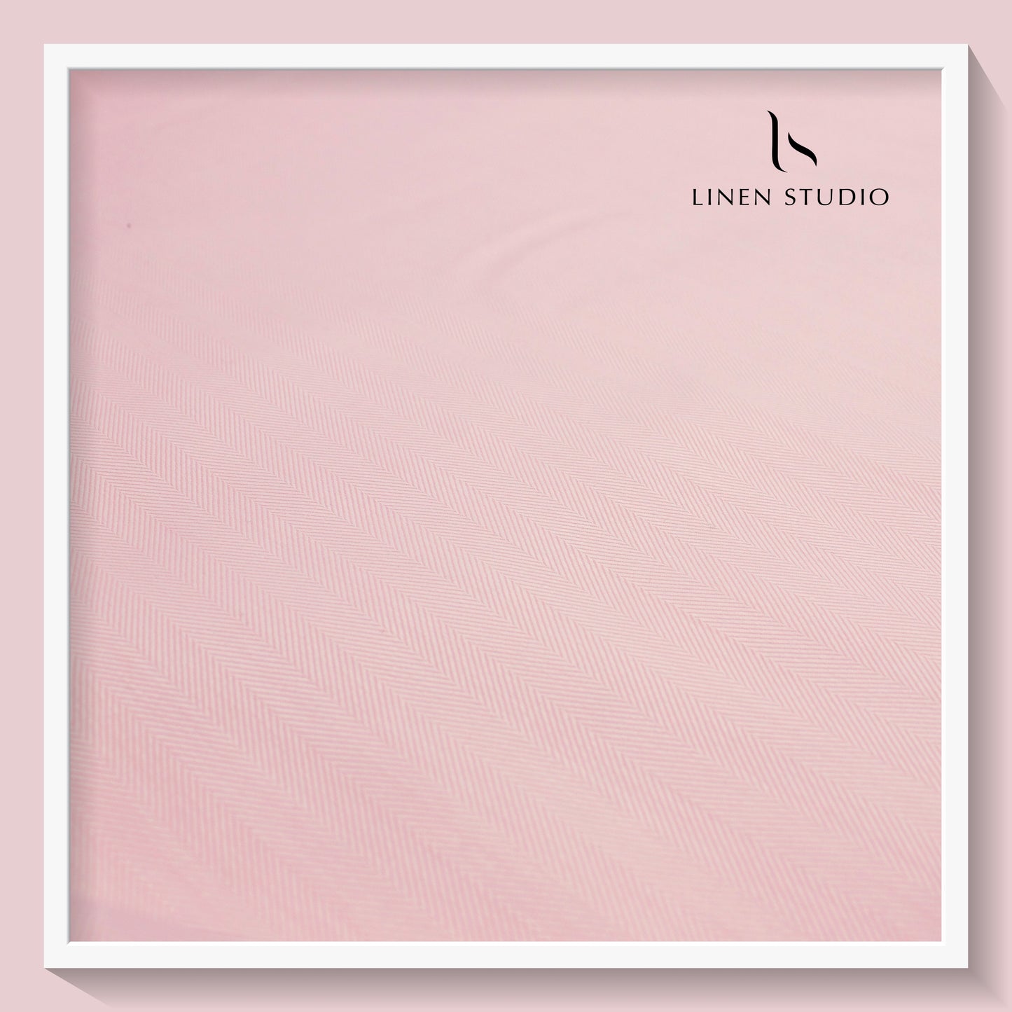 Lycra Collection by Luthai - Pink Herringbone Design (zoom in)