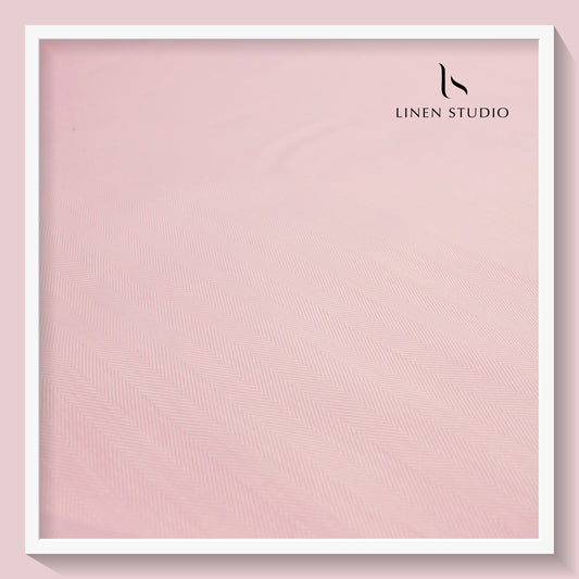 Lycra Collection by Luthai - Pink Herringbone Design (zoom in)