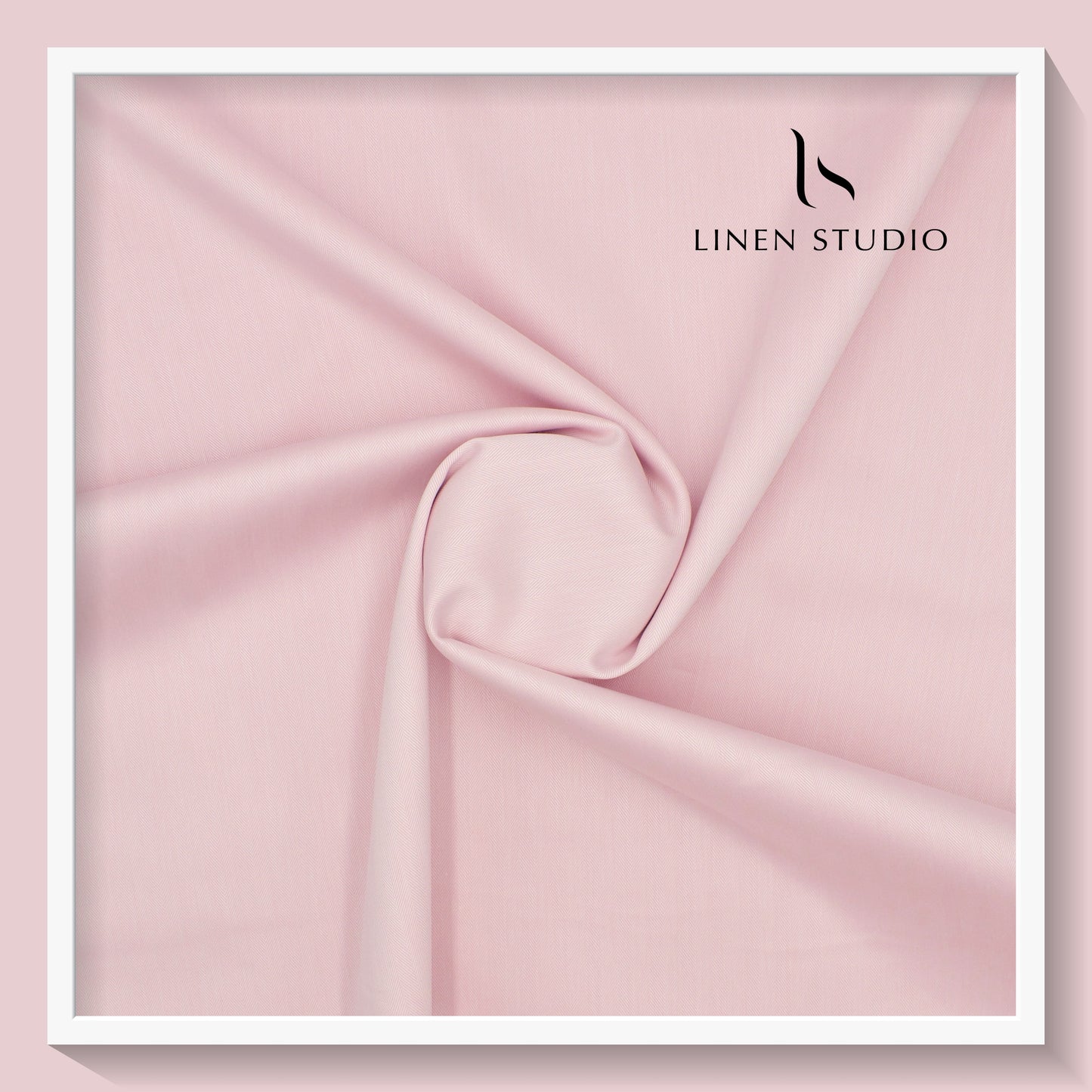 Lycra Collection by Luthai - Pink Herringbone Design (zoom in)