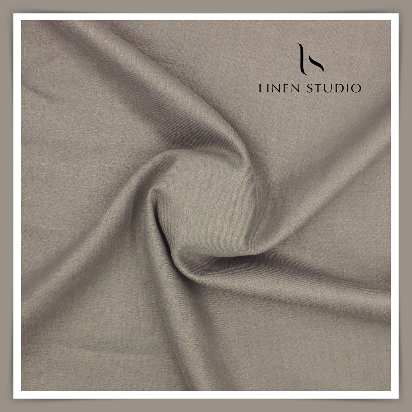 Linen Vogue Premium Linen Suiting - Cement Grey (Summer Collection)