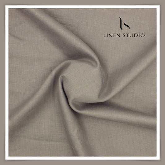 Linen Vogue Premium Linen Suiting - Cement Grey (Summer Collection)