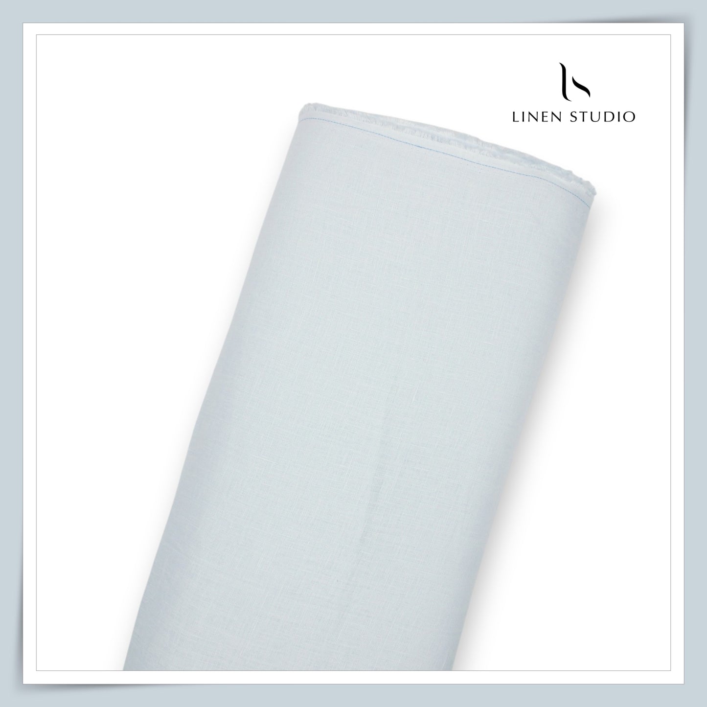 Linen Club 60 Lea Pure Linen Shirting W/O SEL - Aqua Blue (30% SALE) (NEW)