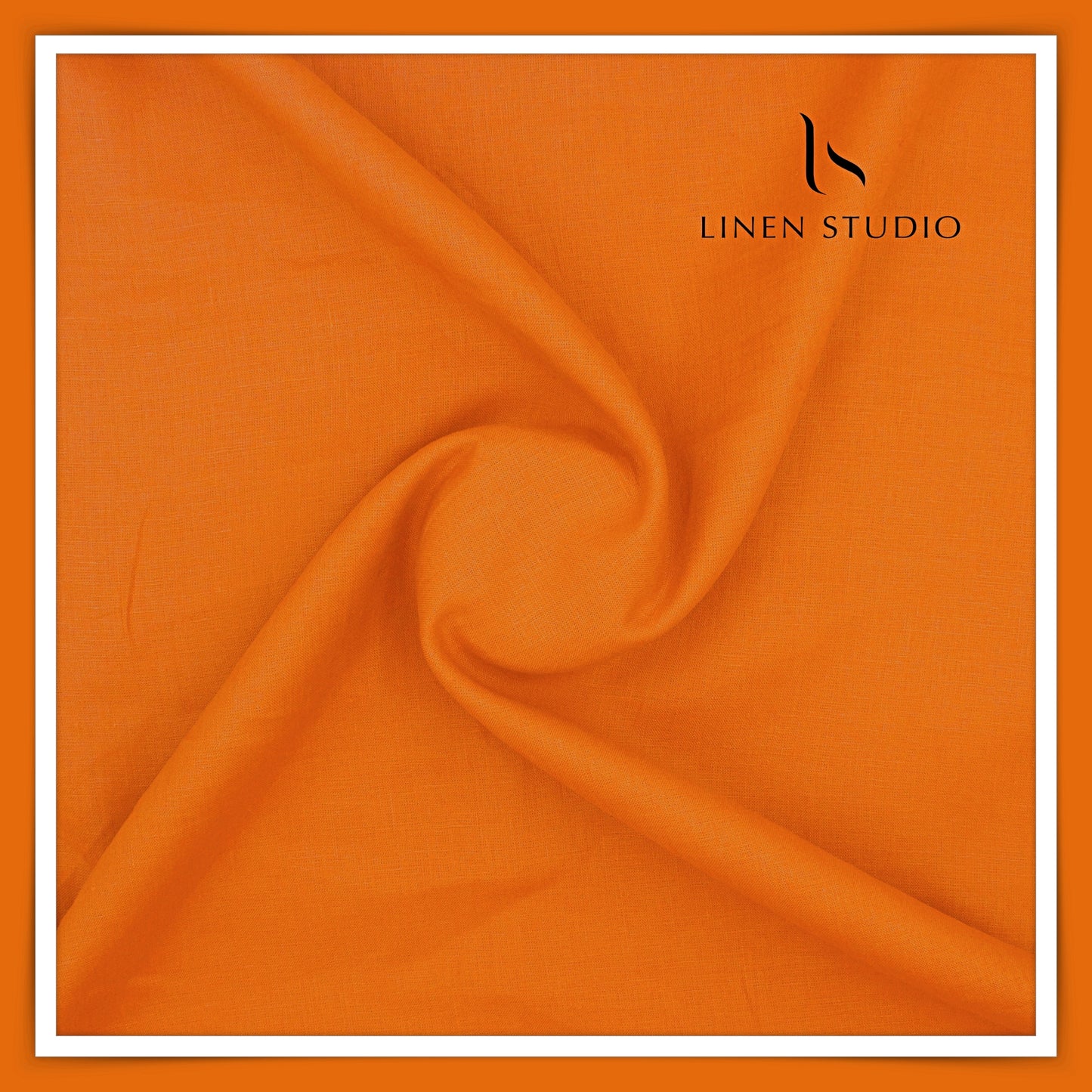 Linen Club 60 Lea Shirting W/O SEL - Halloween Orange (50% SALE) (NEW)