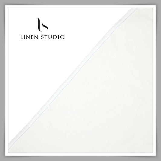 Linen Club 60 Lea Pure Linen Shirting W/O SEL - Off White (30% SALE) (NEW)