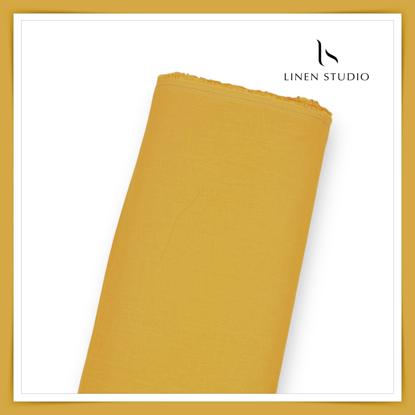 Linen Club 60 Lea Shirting W/O SEL - Ginger Yellow (50% SALE) (NEW)