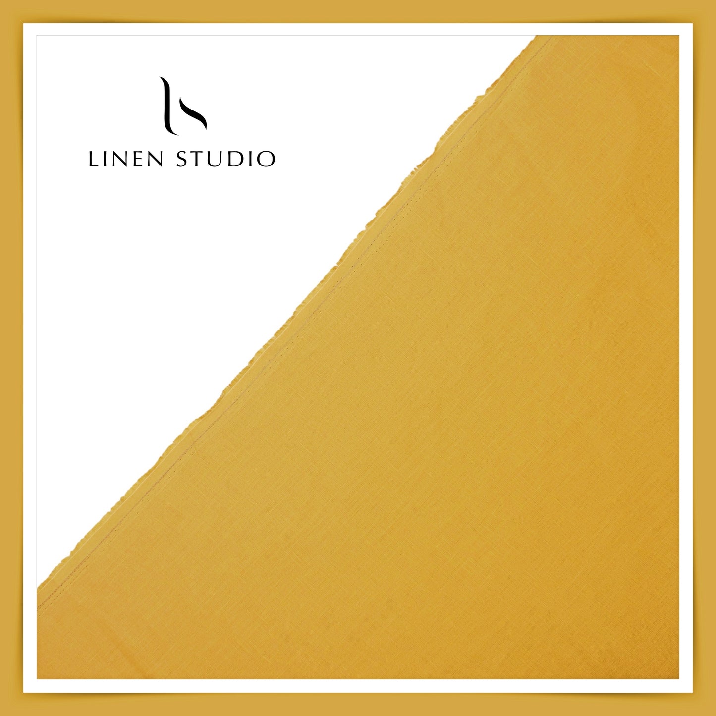 Linen Club 60 Lea Shirting W/O SEL - Ginger Yellow (50% SALE) (NEW)