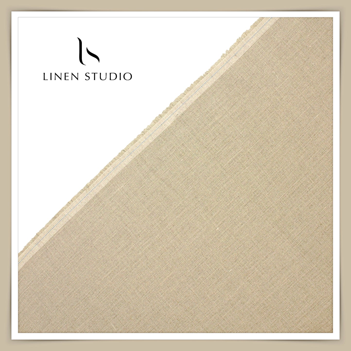 Linen Club 60 Lea Shirting W/O SEL - Natural Brown (50% SALE) (NEW)