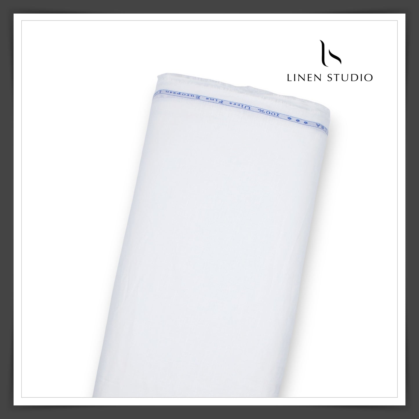 70 Lea Pure European Linen Shirting - Bright White (30% SALE) (NEW)
