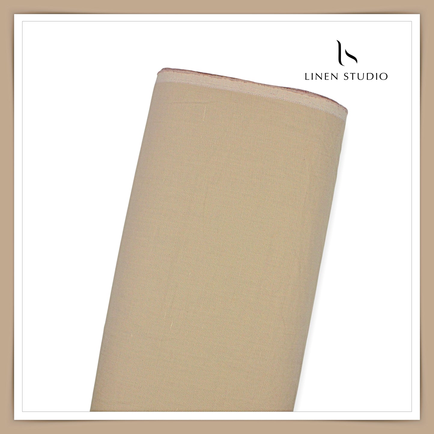 Linen Club Linen Cotton Twill Suiting W/O Sel - Coral Brown (65% SALE)
