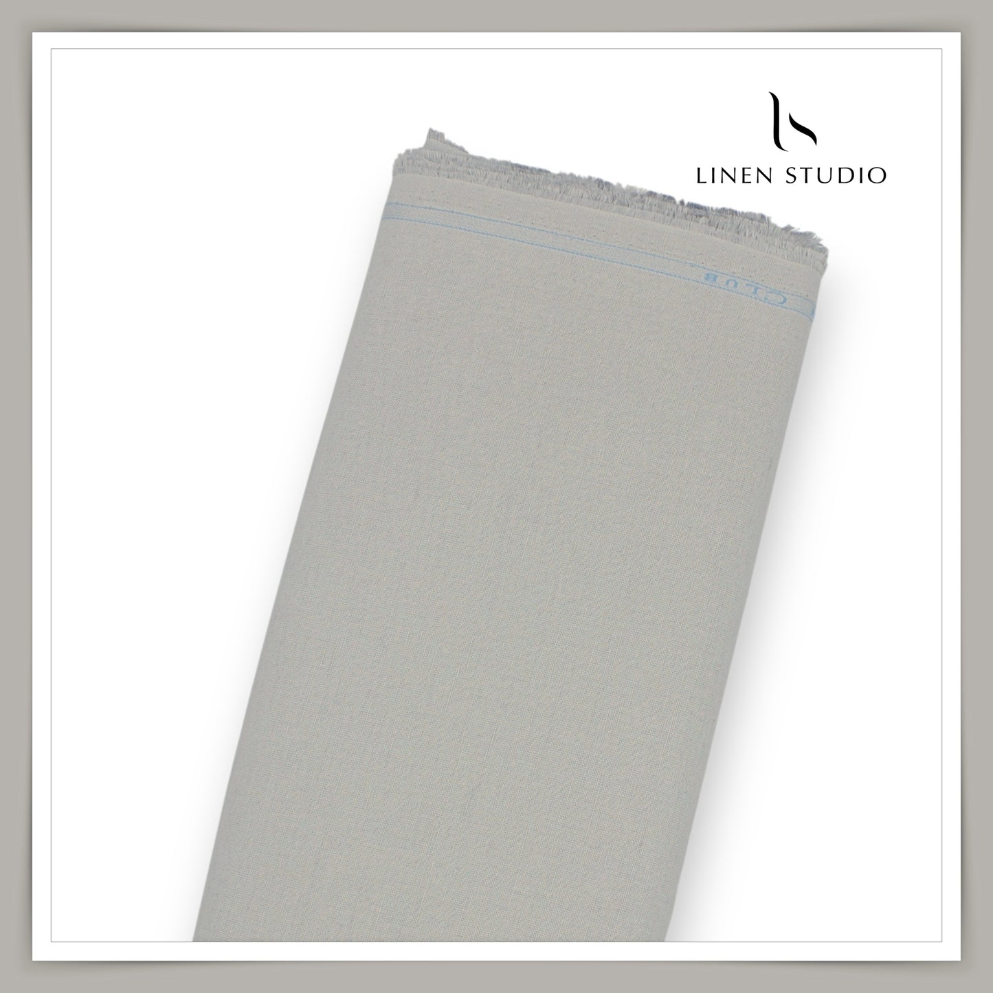 Linen Club Linen Cotton Semi Suiting - Silk Grey (45% SALE)