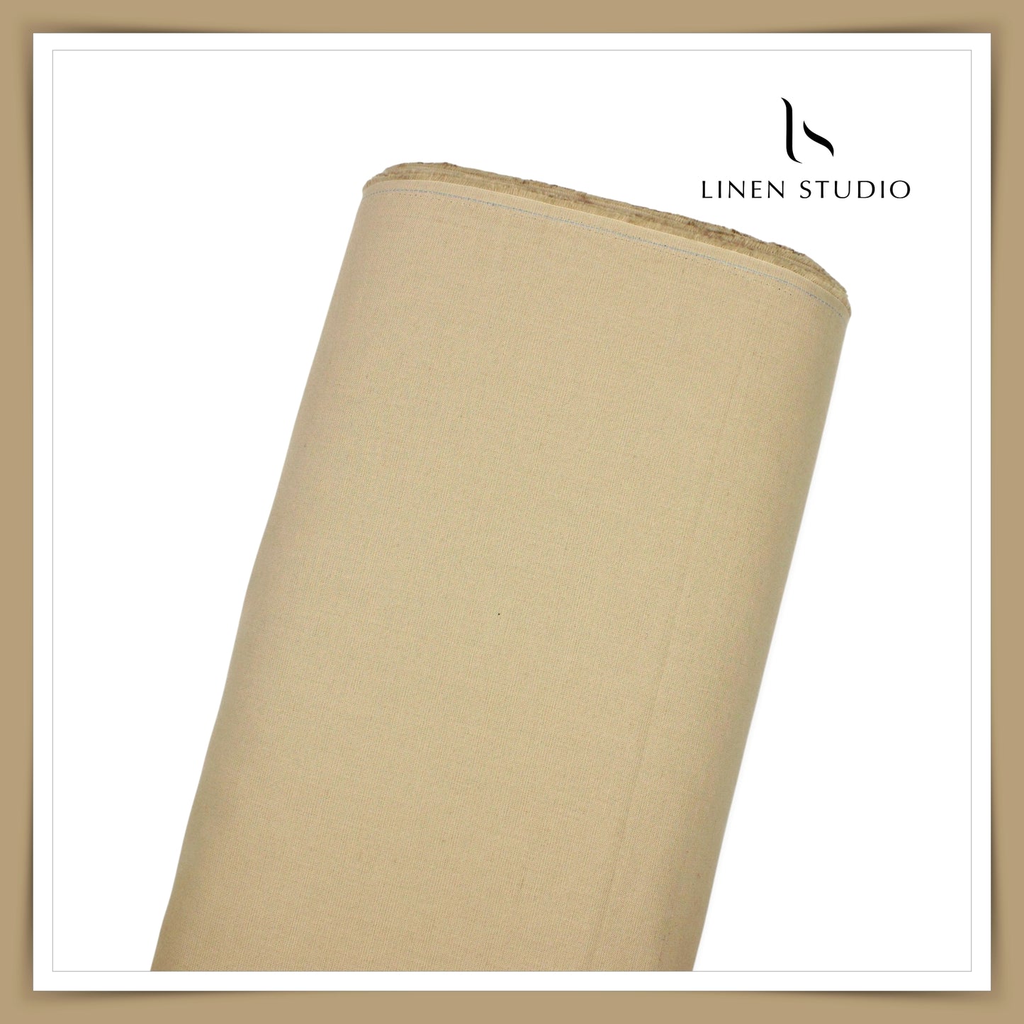 Linen Club Linen Cotton Twill Suiting W/O Sel - Sorrell Brown (65% SALE)