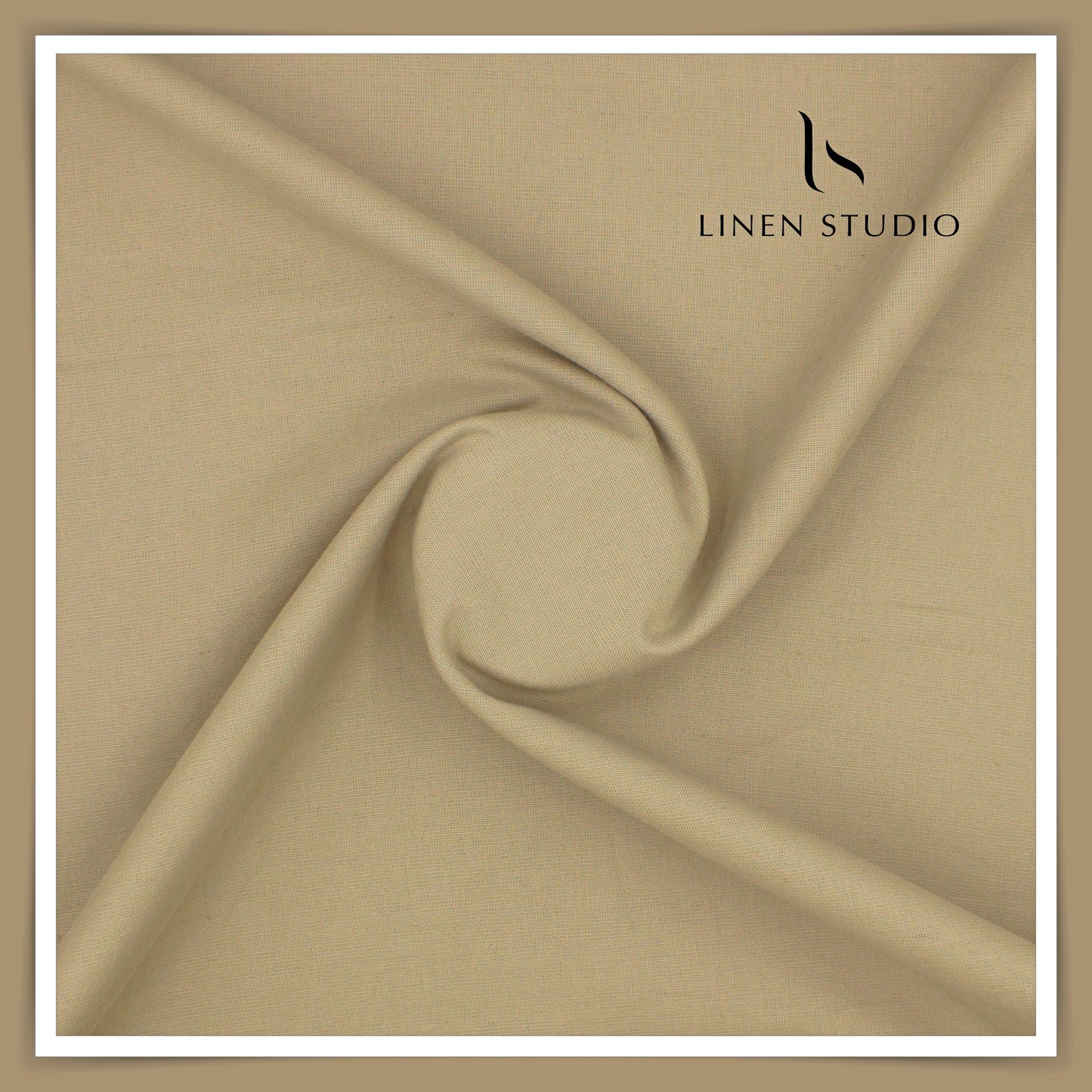 Linen Club Linen Cotton Twill Suiting W/O Sel - Sorrell Brown (65% SALE)