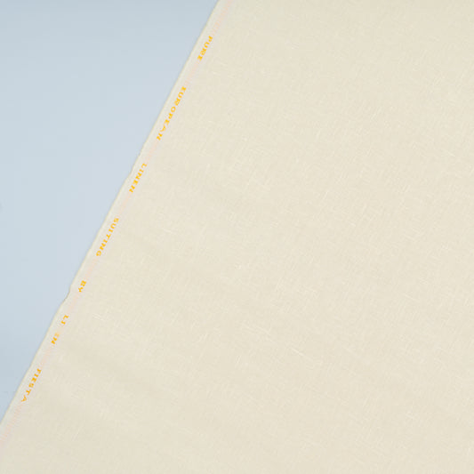 Pure Linen Trouser Fabric - Slub Fawn - Linen Studio