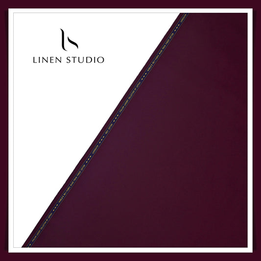 Luthai 100% Luxury Cotton Satin Shirting - Magenta Red (NEW)