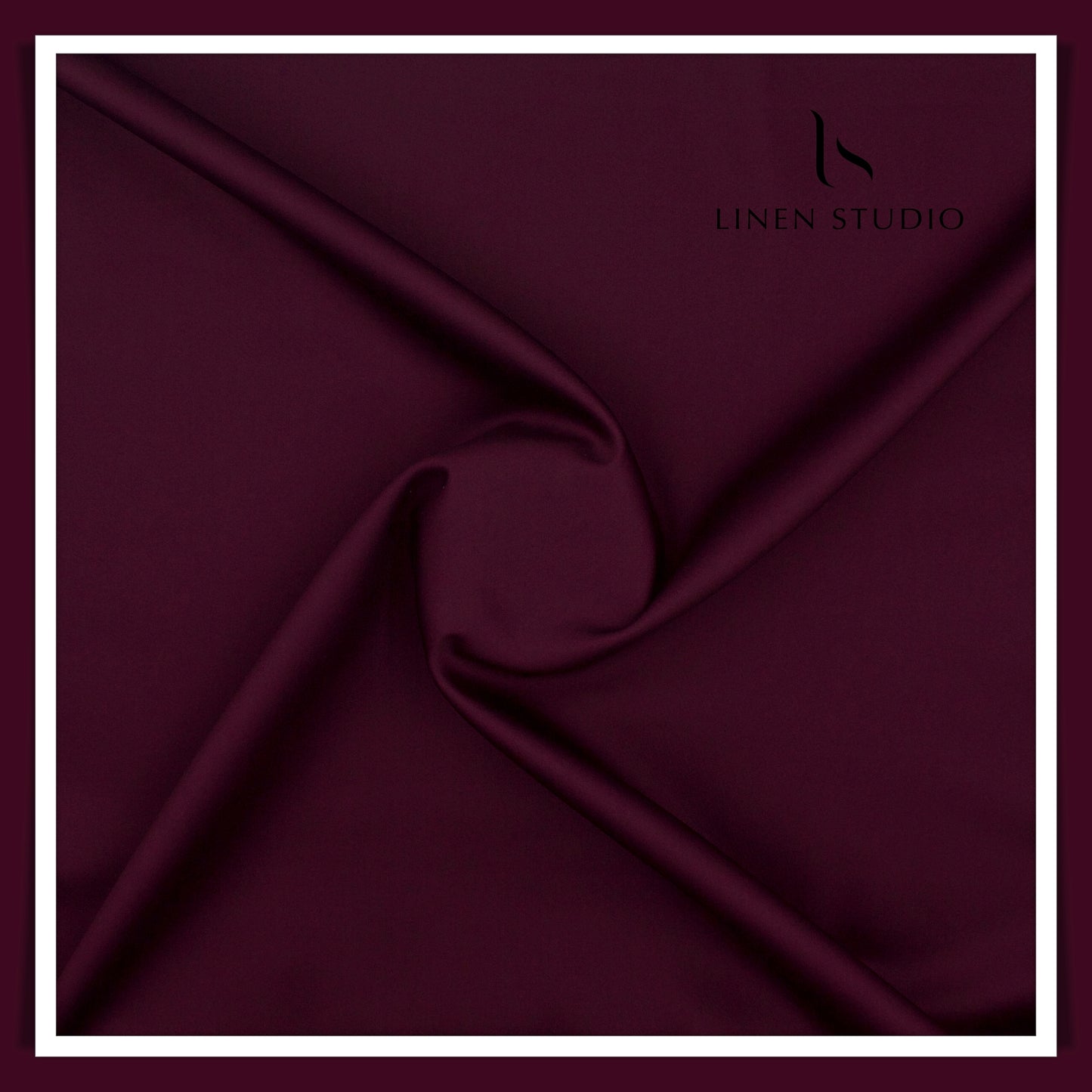 Luthai 100% Luxury Cotton Satin Shirting - Magenta Red (NEW)