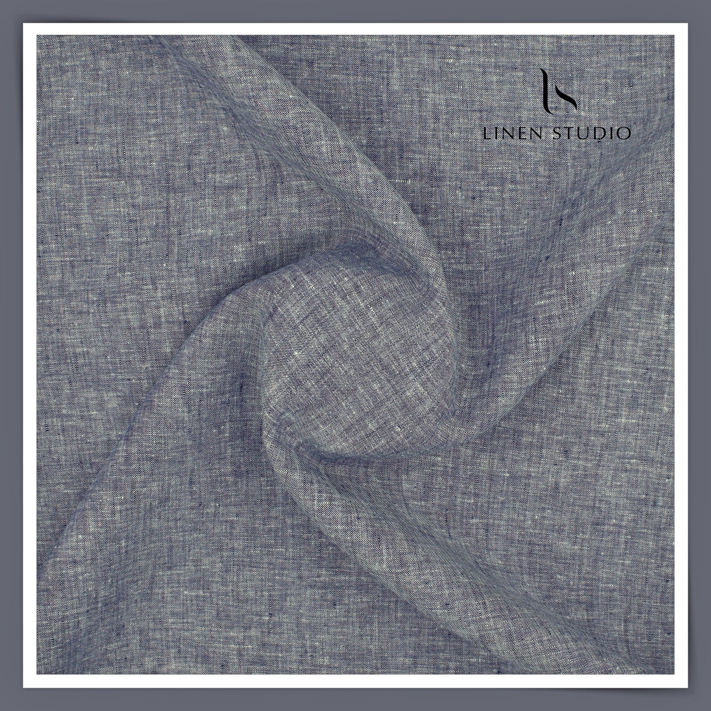 Linen Fiesta 60 Lea Plain Shirting - Purplish Blue (Fastest Selling)