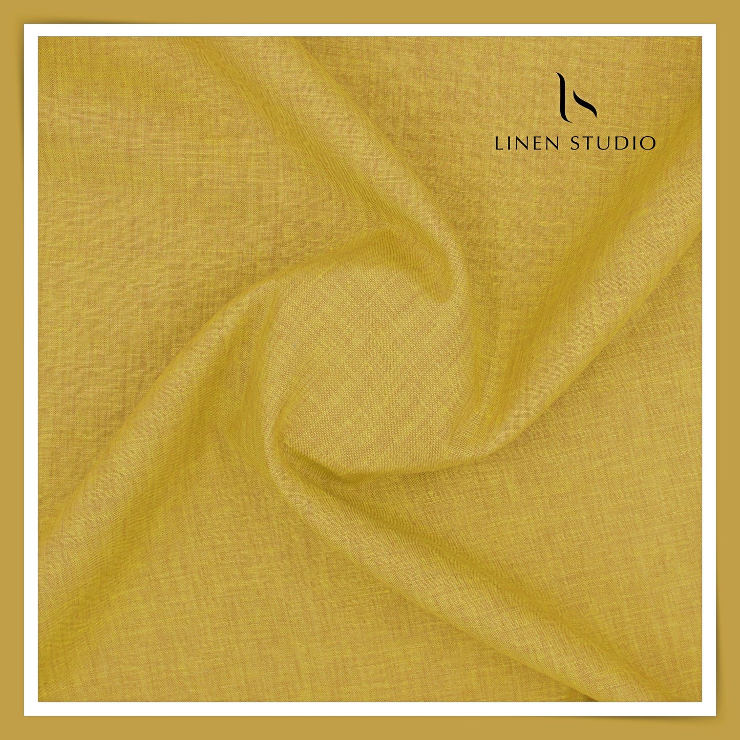 Linen Fiesta 60 Lea Plain Shirting - Golden Yellow (Fastest Selling)