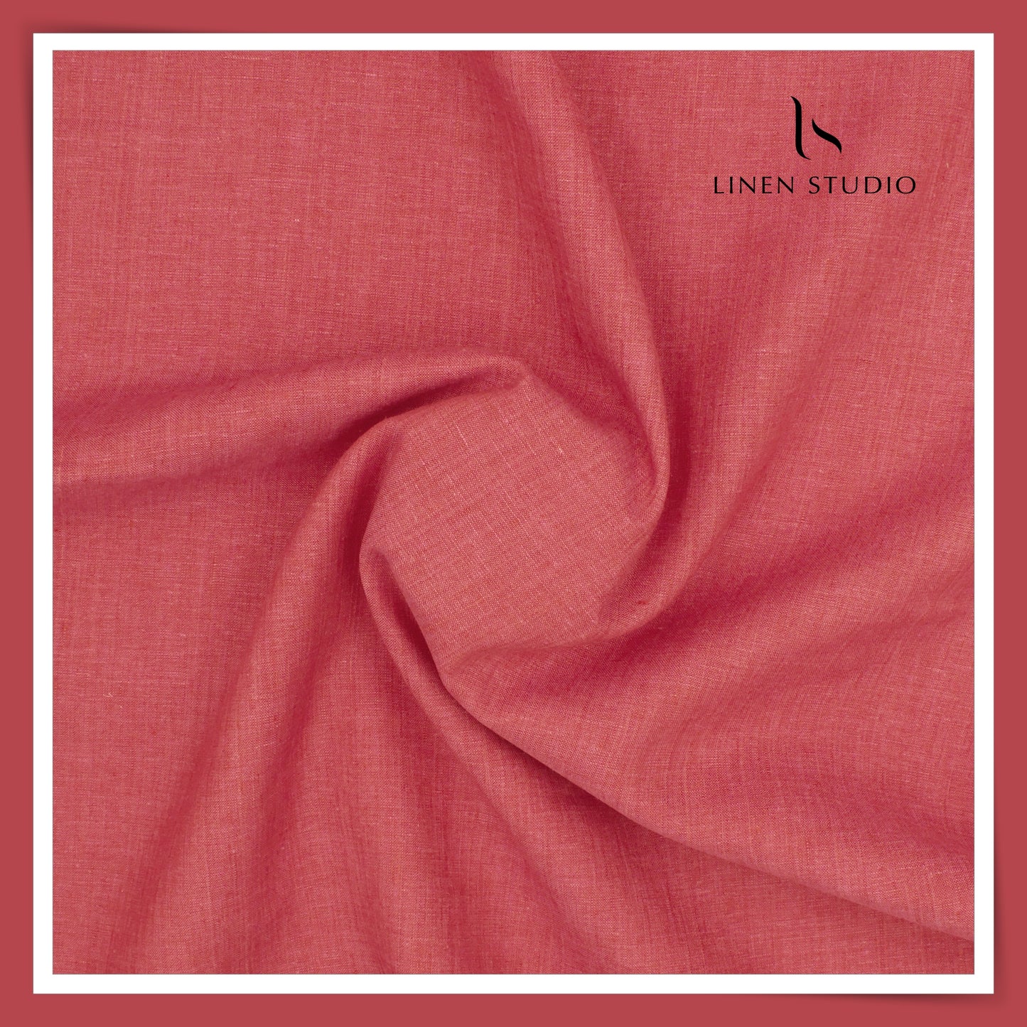 Linen Fiesta 60 Lea Plain Shirting - Dark Terra Cotta (Fastest Selling)