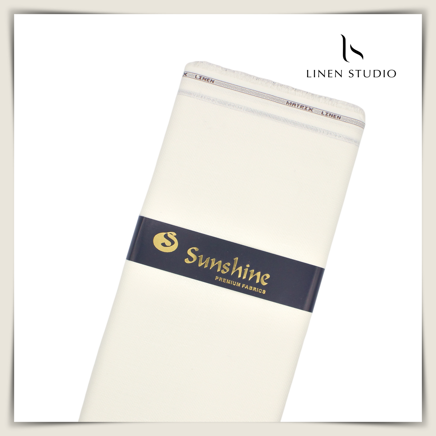 Netted Poly-Viscose Fabric - Cream - Linen Studio