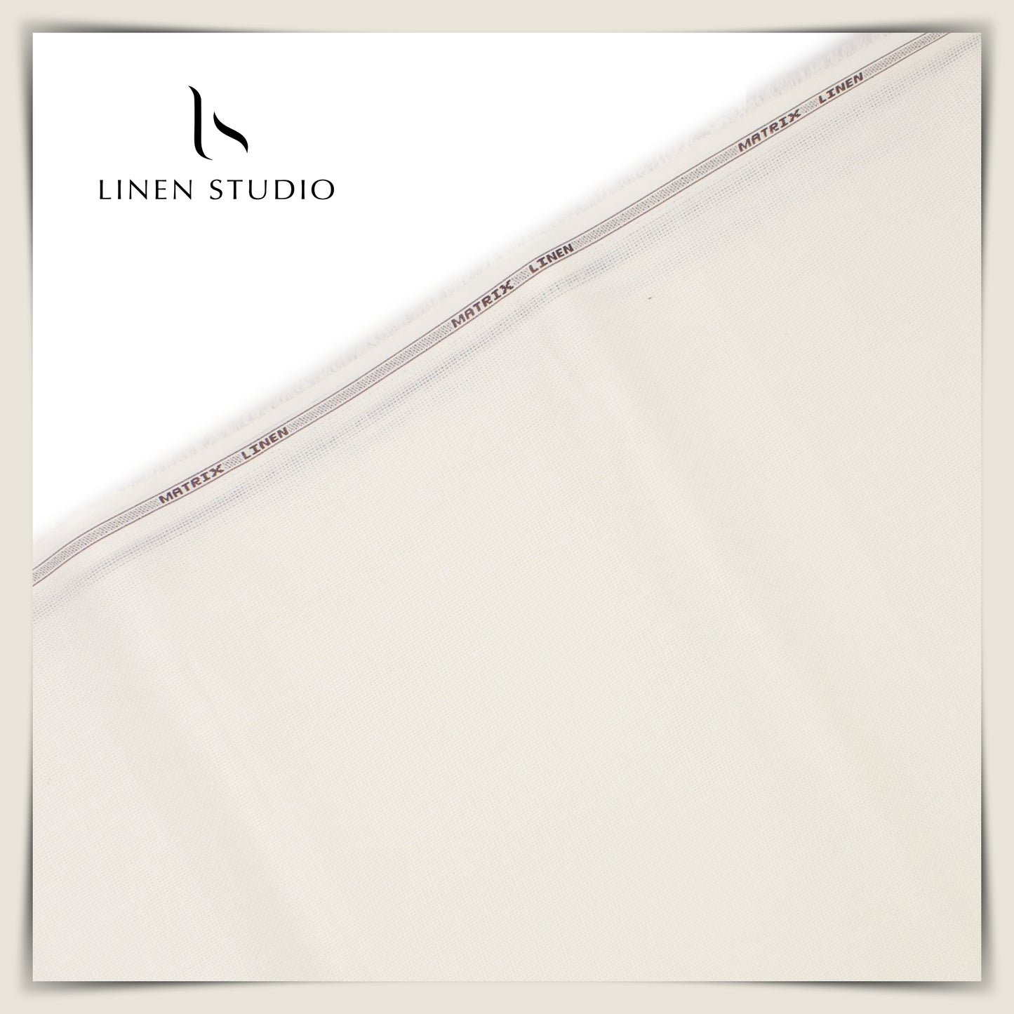 Netted Poly-Viscose Fabric - Cream - Linen Studio