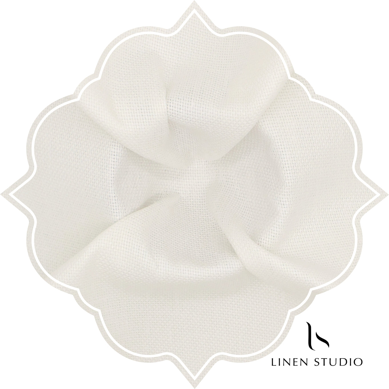 Netted Poly-Viscose Fabric - Cream - Linen Studio