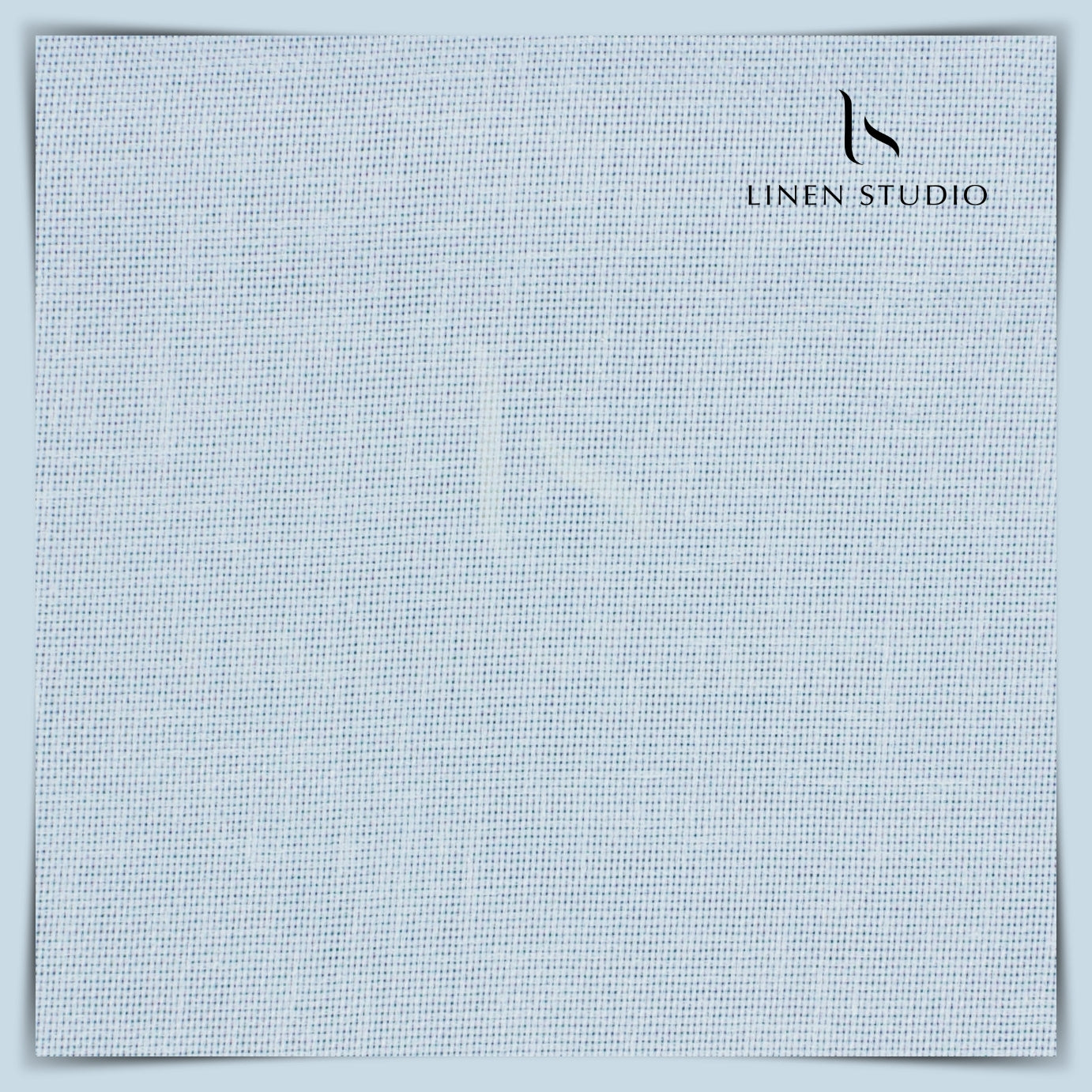 Netted Poly-Viscose Fabric - Sky Blue - Linen Studio