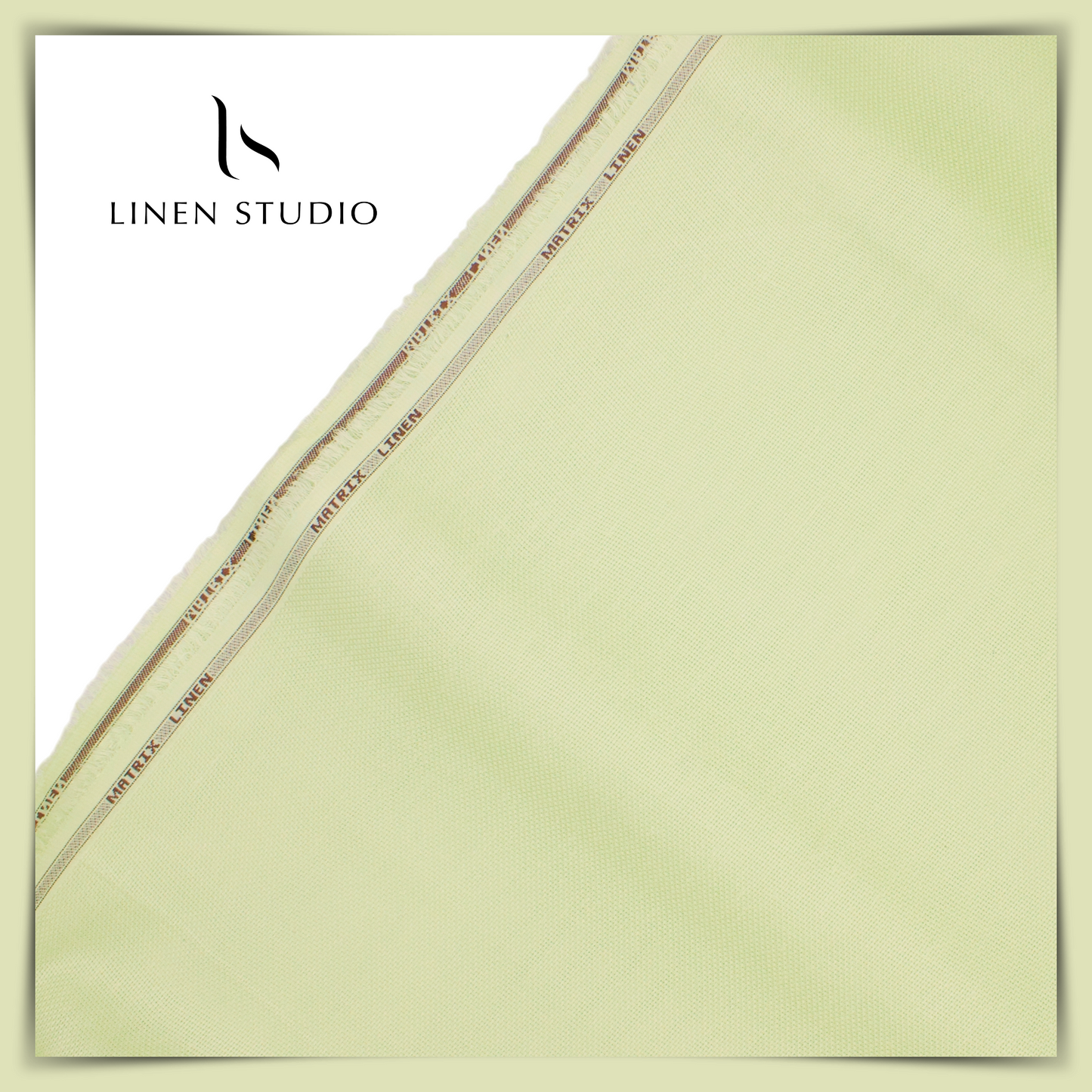 Netted Poly-Viscose Fabric - Pale Yellow - Linen Studio