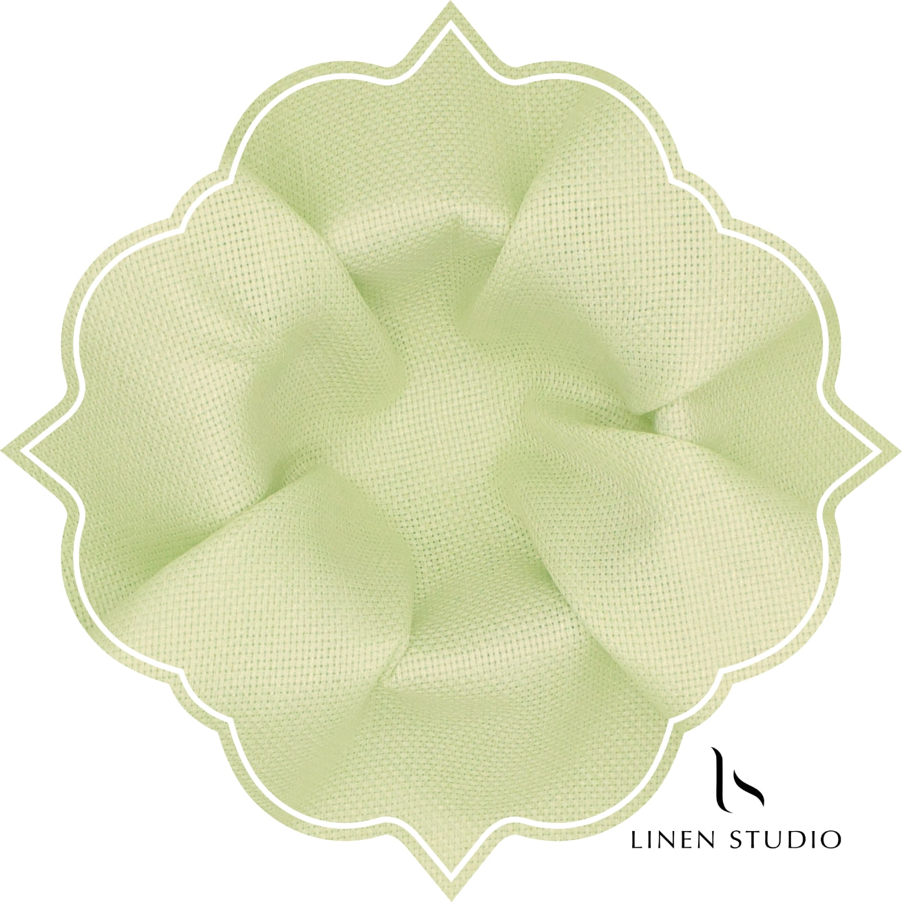 Netted Poly-Viscose Fabric - Pale Yellow - Linen Studio