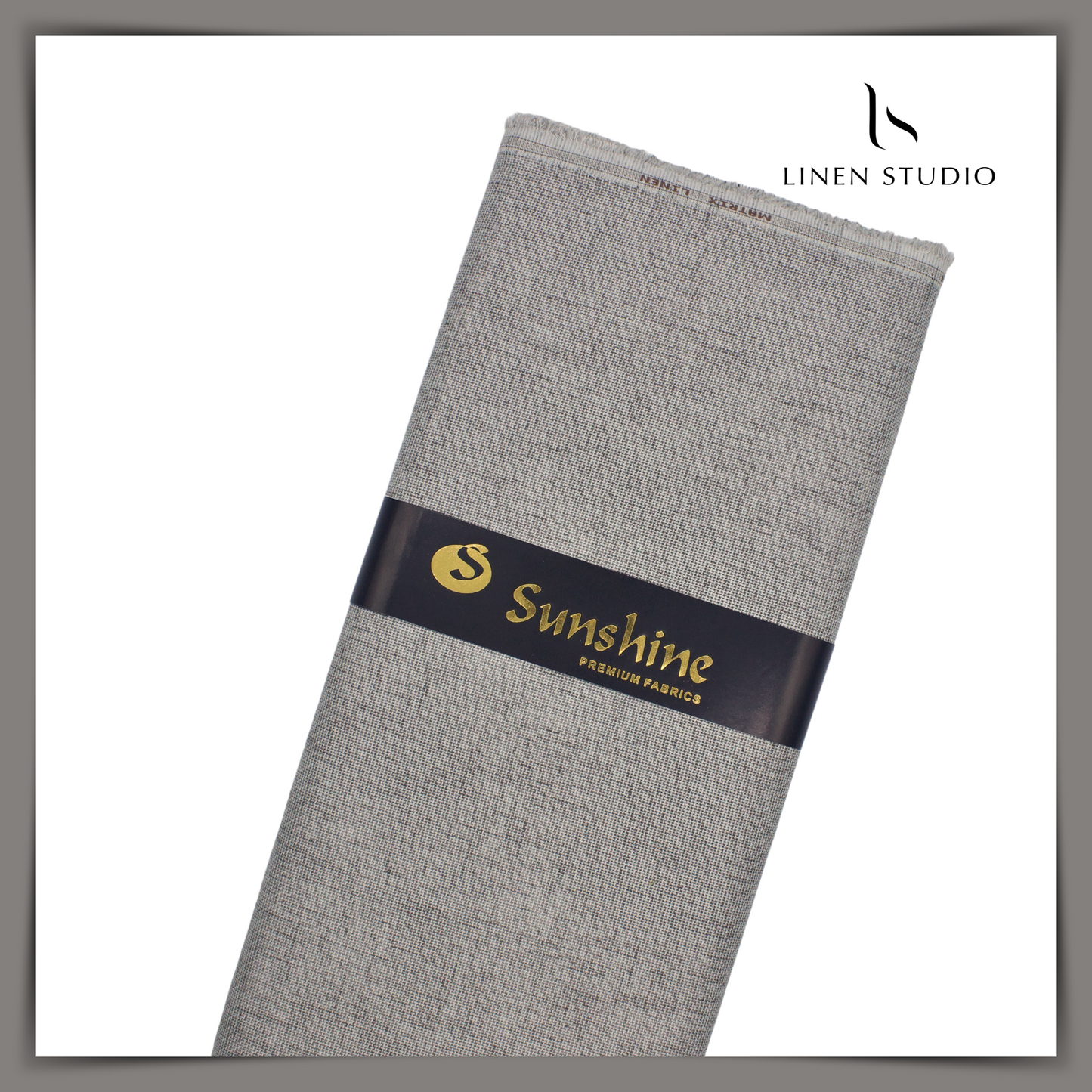 Netted Poly-Viscose Fabric - Grey - Linen Studio