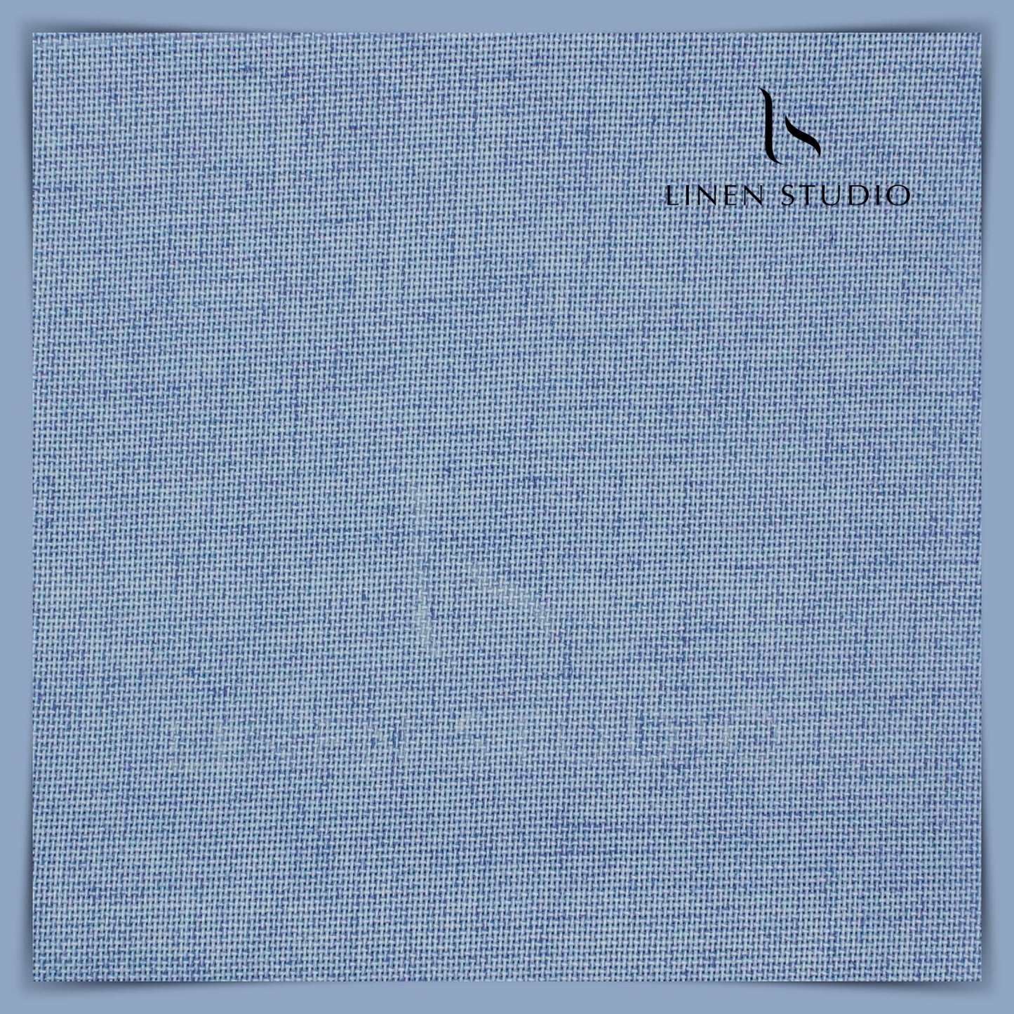 Netted Poly-Viscose Fabric - Blue - Linen Studio