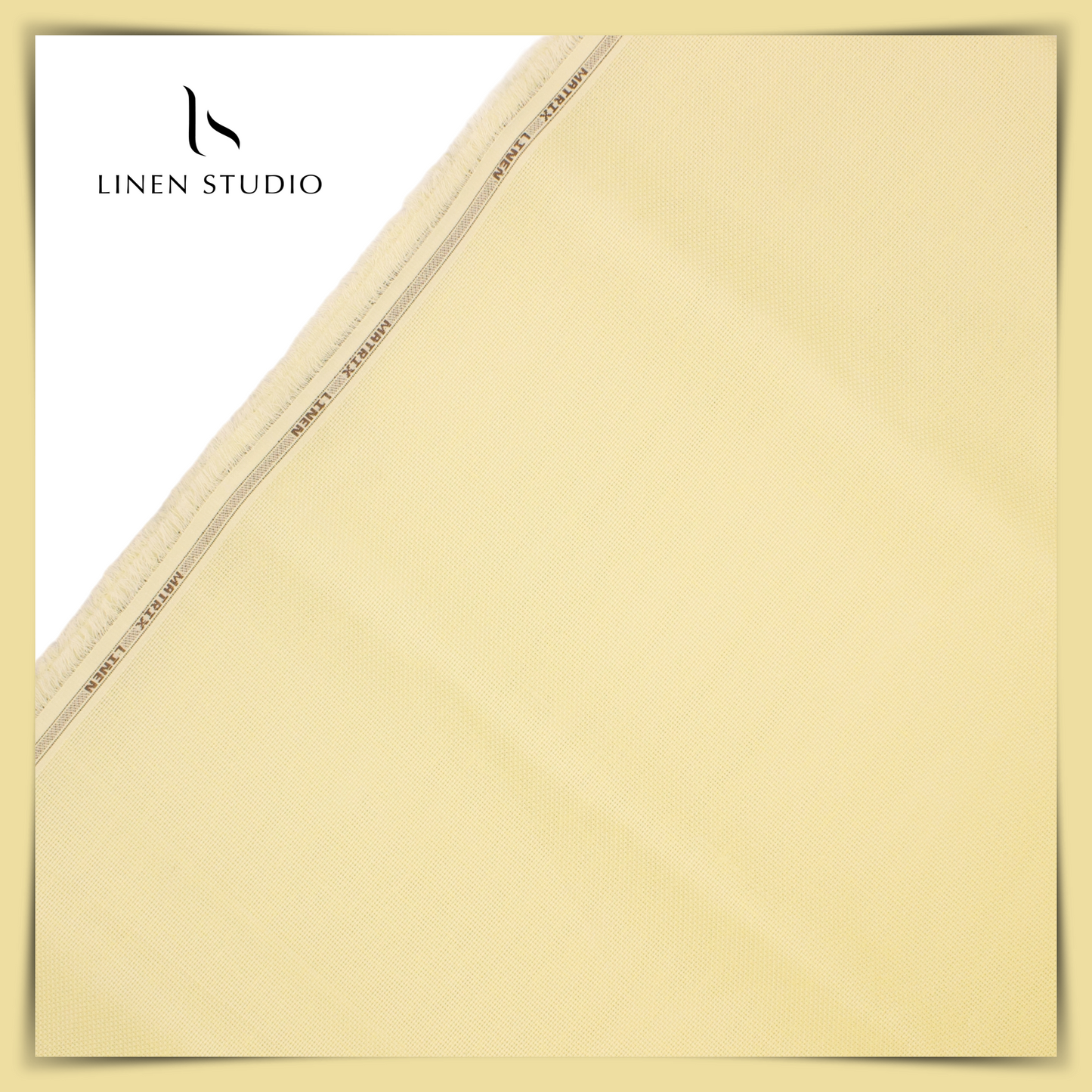 Netted Poly-Viscose Fabric - Yellow - Linen Studio