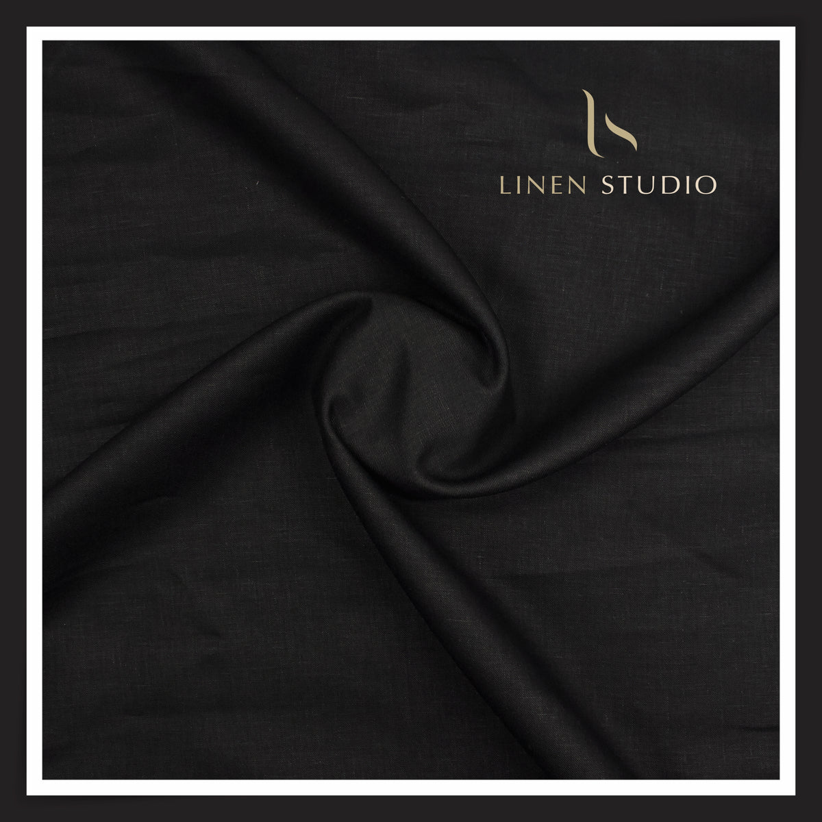 Tessitura Monti 100% Pure Linen 50 Lea Premium Suiting - Luster Black (NEW) (Fastest Selling)