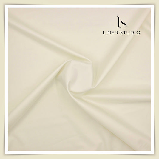 Tessitura Monti 2 PLY 140's Finest Supima Cotton TWILL Shirting - Darkest Cream (NEW)