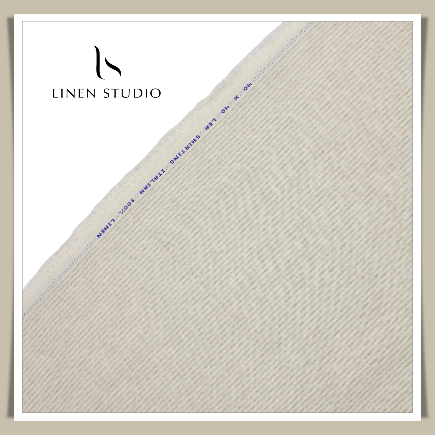 40 Lea Italian Linen Stripes 02 - Linen Studio