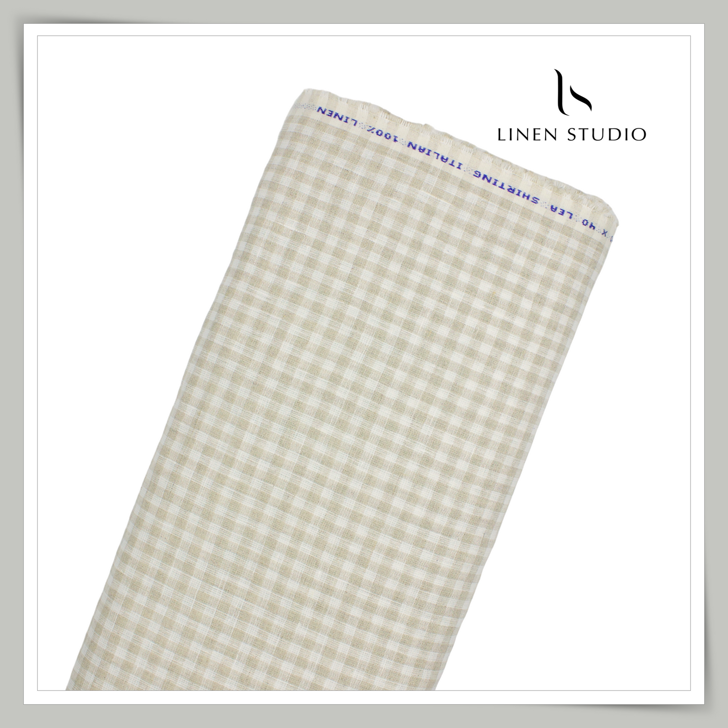 40 Lea Italian Linen Checks 02 - Linen Studio