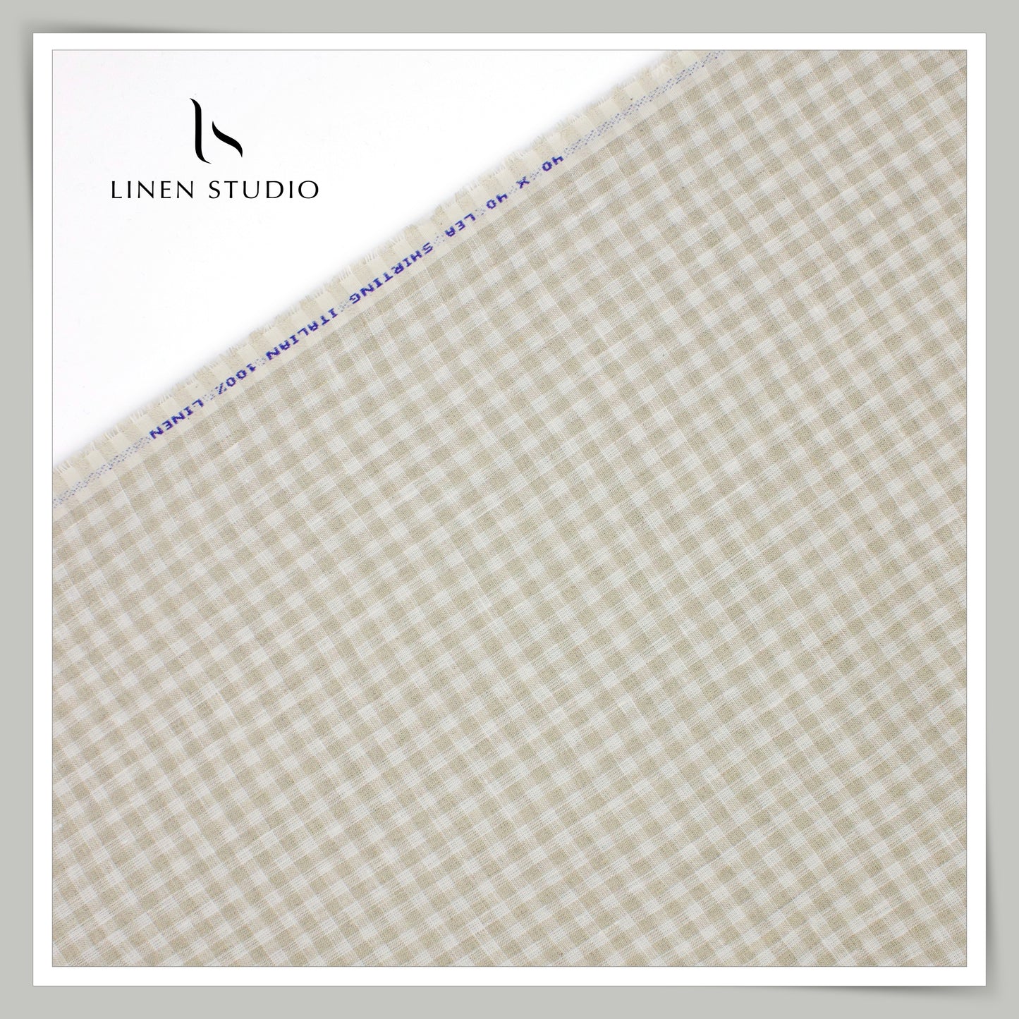 40 Lea Italian Linen Checks 02 - Linen Studio