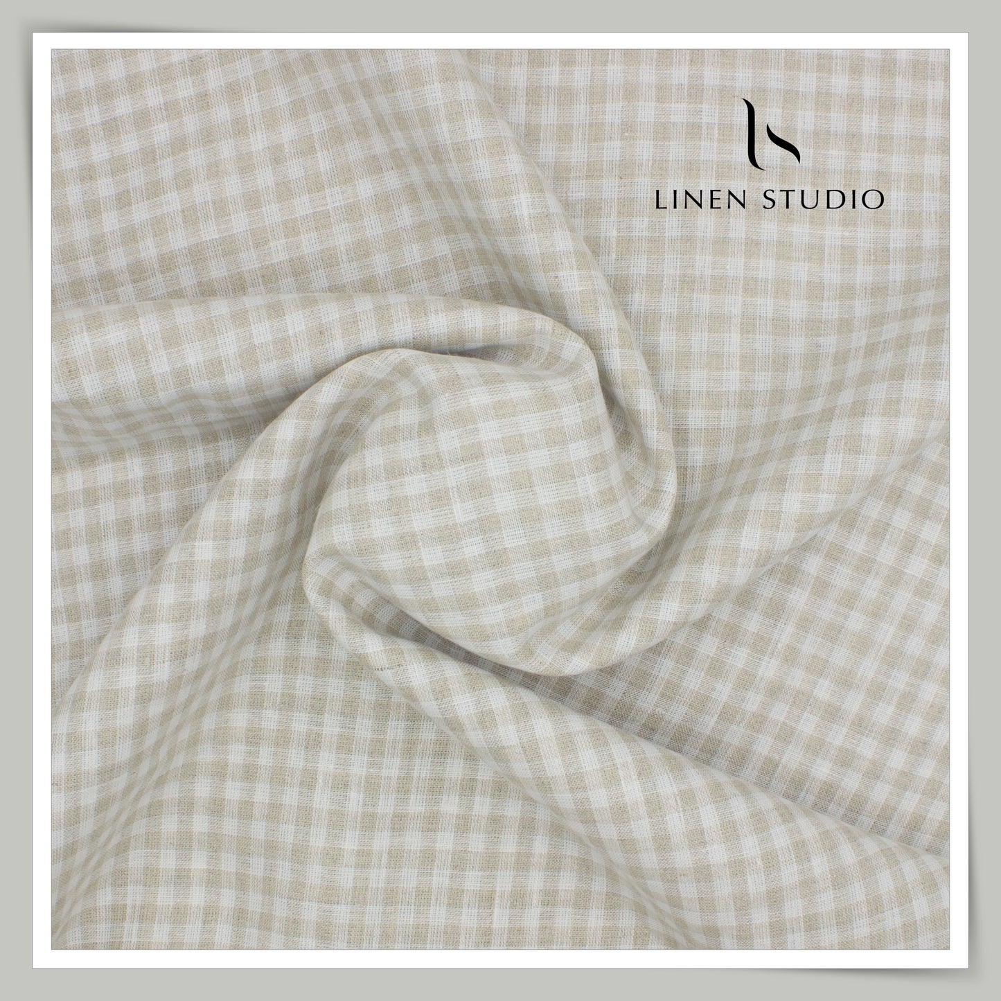 40 Lea Italian Linen Checks 02 - Linen Studio