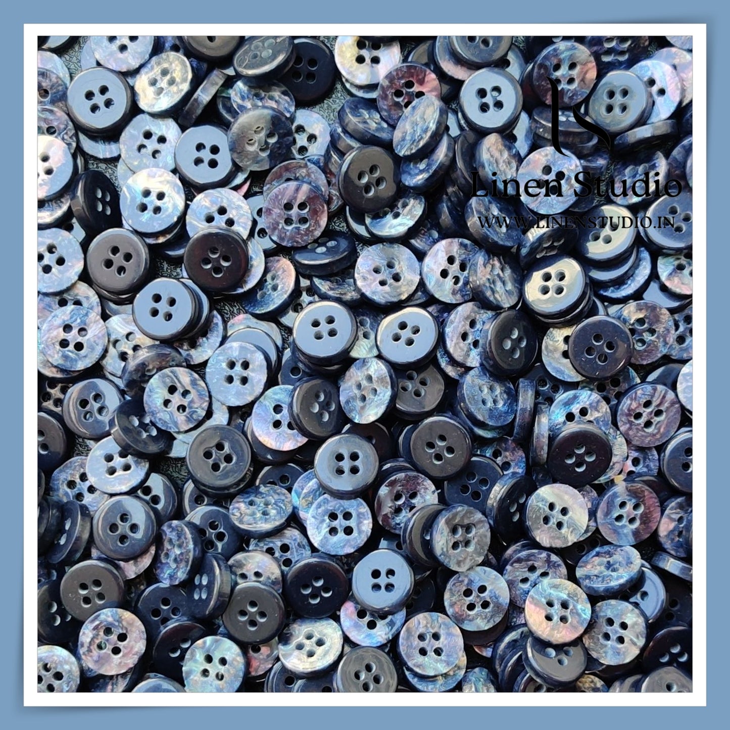 Round Rim 4 Hole Designers Choice Shirt Buttons - P14 SG012 16L