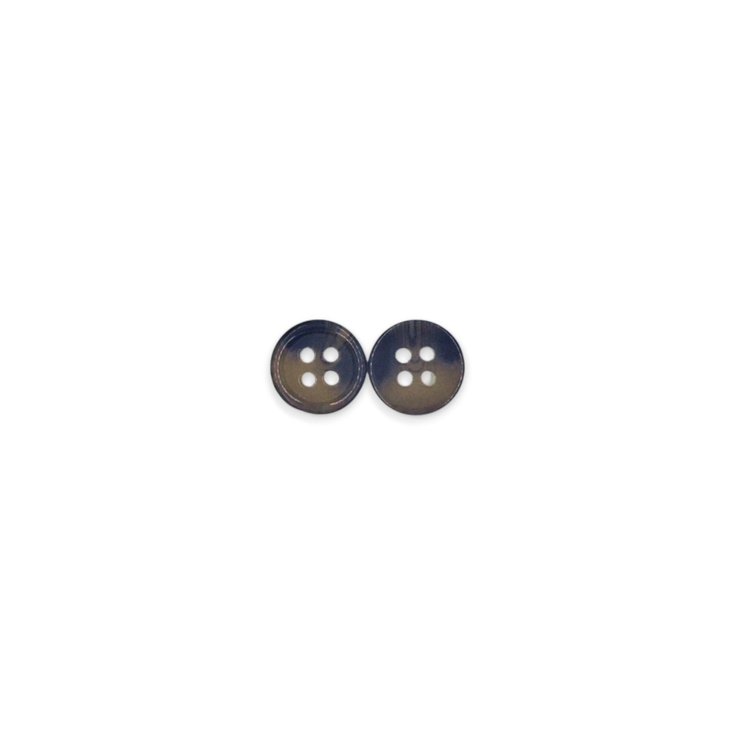Round Rim 4 Hole Dark Blue with Sand Dual Colour Fancy Shirt Buttons
