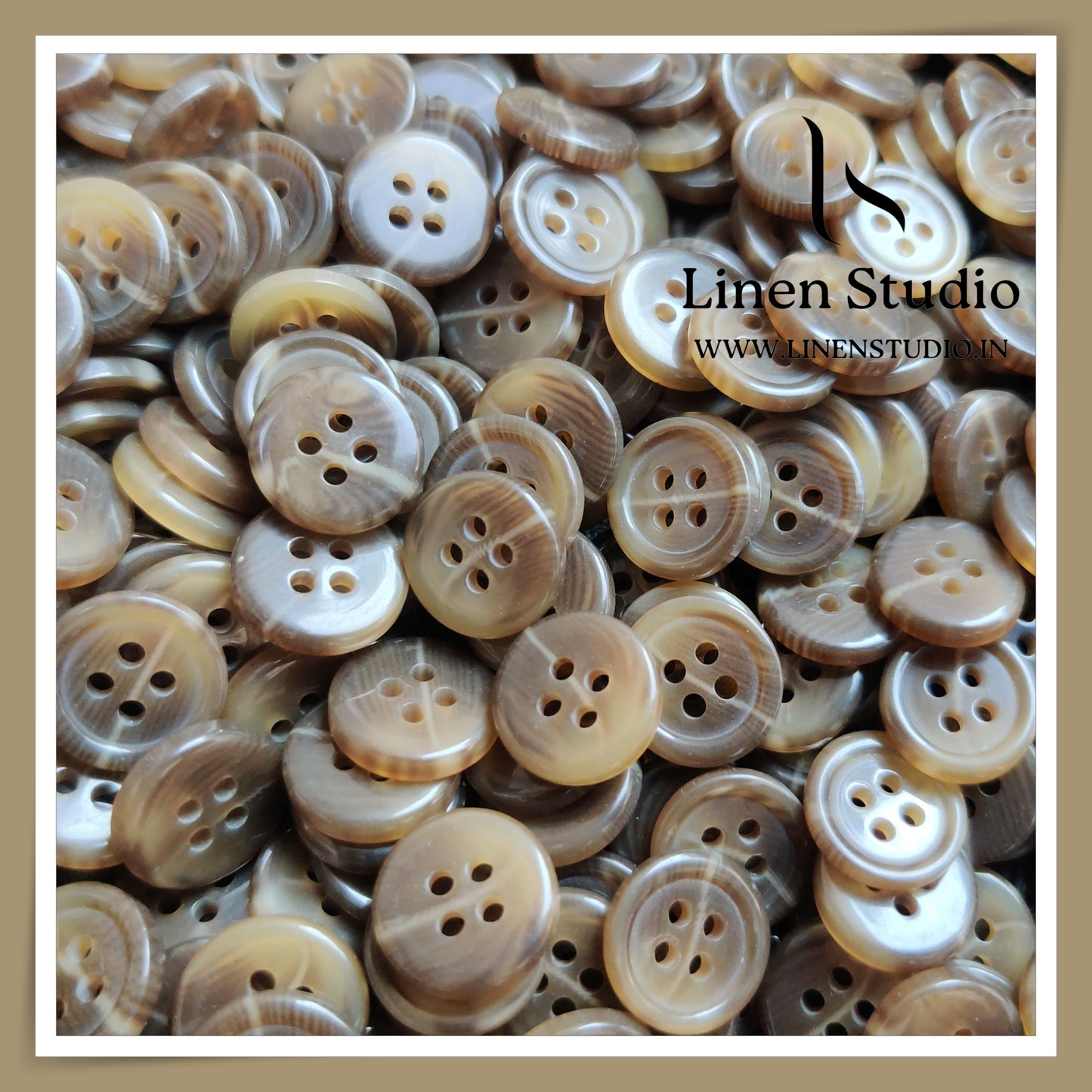 Round Rim 4 Hole Rod Shirt Buttons - P37 Lead free SG005 20L